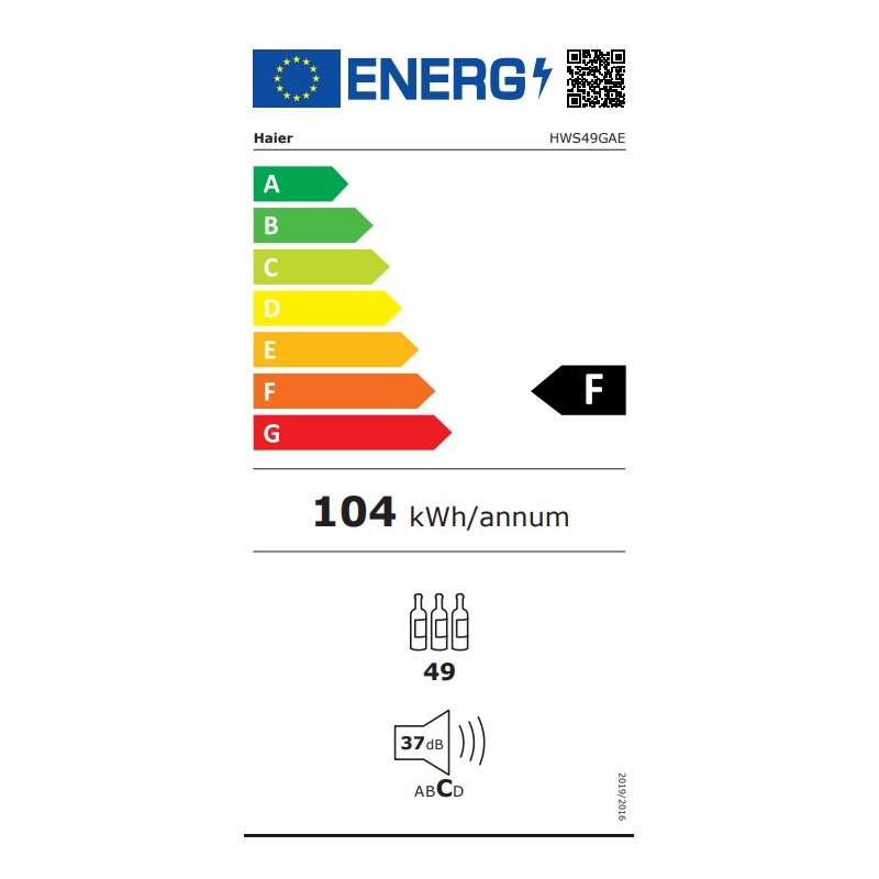 HAIER HWS49GAE CANTINETTA VINI 49 BOTTIGLIE...