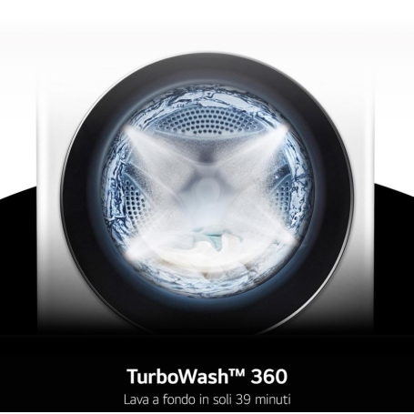 Lg Lavatrice 9Kg F4X7009TWB 1400 Giri AI DD Wifi TurboWash 360 Classe A