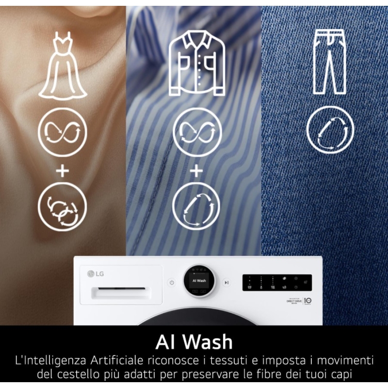 AI wash lavatrice LG F4X7011TWB