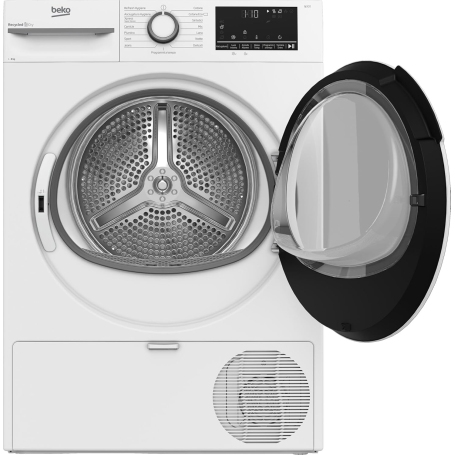 Asciugatrice Beko BMT481WI con oblò aperto Asciugatrice Beko BMT481WI con oblò aperto