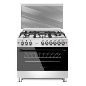 LAREL L90GX CUCINA A GAS 90x60 5 FUOCHI FORNO A GAS - INOX