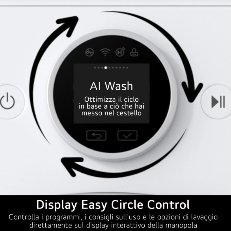 Lg Lavatrice 13Kg F4X7013TBB 1400 Giri AI DD...