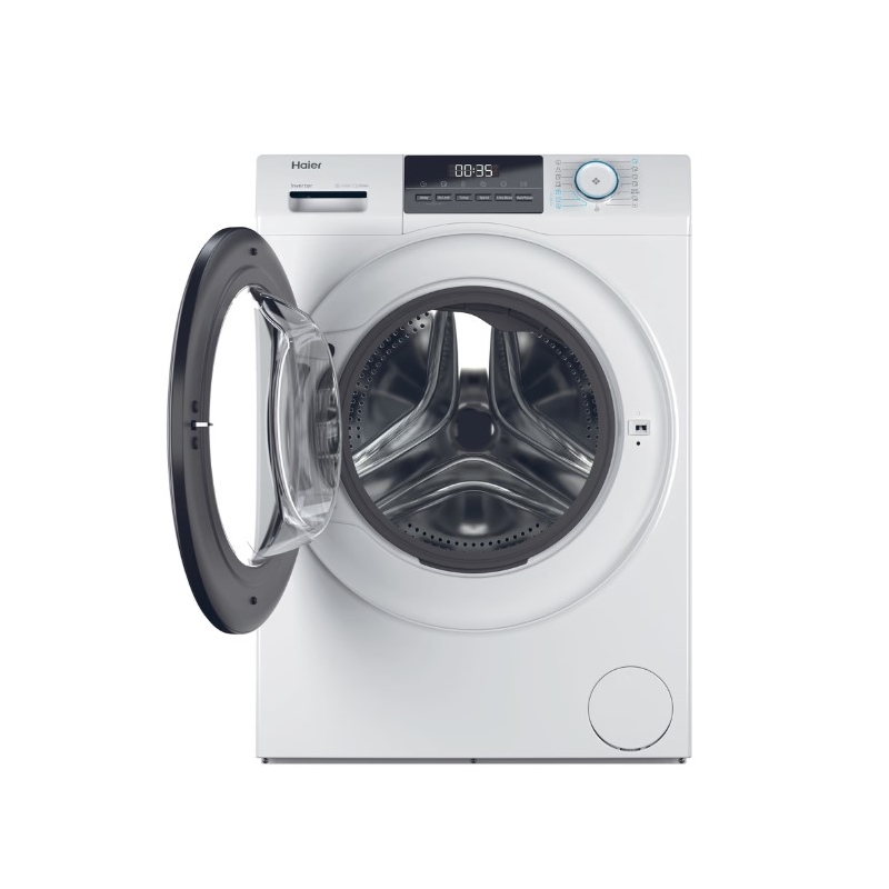 Lavasciuga 10/6 kg HAIER HWD100-BP16929A con oblò aperto