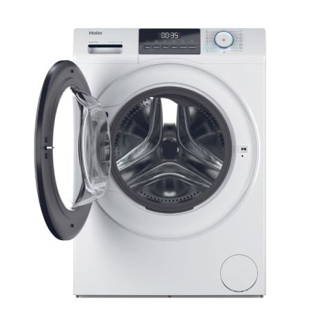 Lavasciuga 10/6 kg HAIER HWD100-BP16929A con oblò aperto