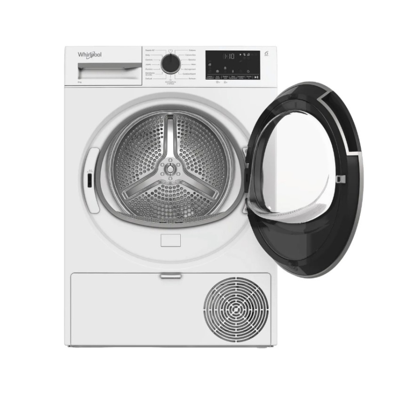 Asciugatrice Whirlpool C WD 83M WBS IT con oblò aperto