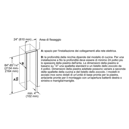 SIEMENS Cantinetta Vini da Incasso CI24WP03 92 Bottiglie Wifi Classe G