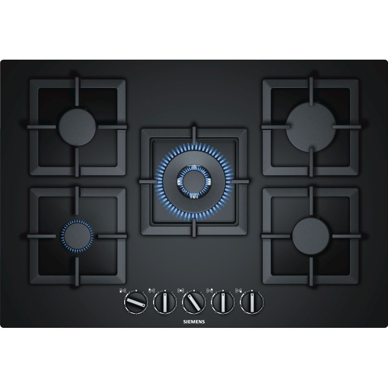 Piano cottura 75cm SIEMENS EP7A6QB20 5 Fuochi a gas Colore Nero