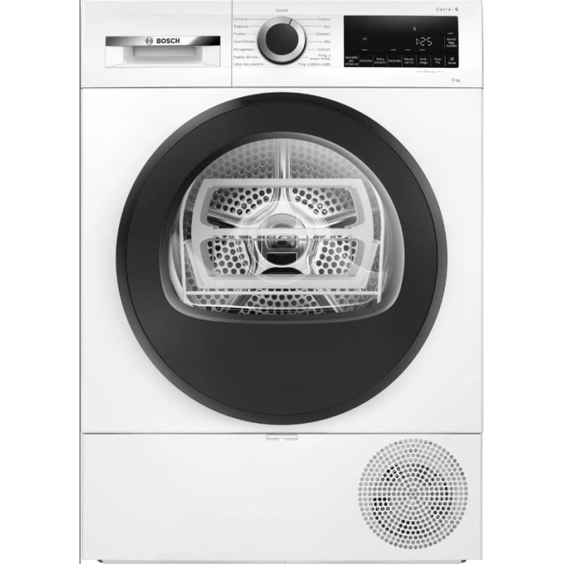 BOSCH WQG24201IT ASCIUGATRICE A POMPA DI CALORE 9KG INVERTER CLASSE D
