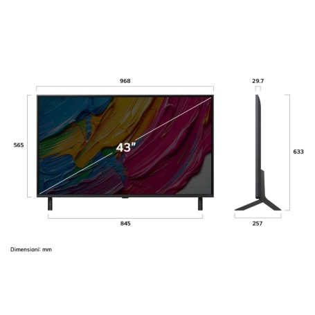 LG 43QNED80A6A TV QNED AI UHD 4K 43" SMART TV