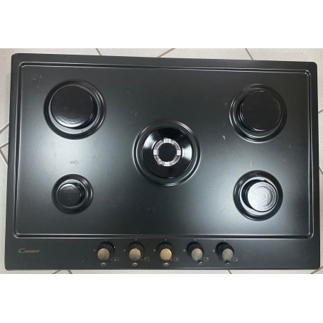 OUTLET CANDY O-CHW74WGTGH PIANO COTTURA DA INCASSO 75CM 5 FUOCHI A GAS COLORE ANTRACITE - CON DIFETTI