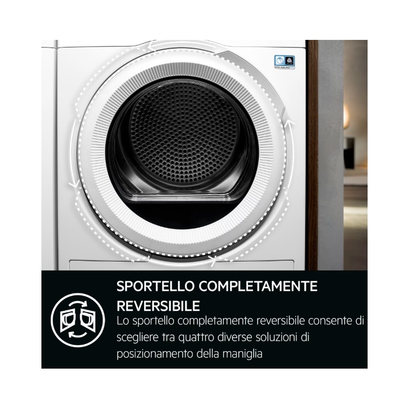 AEG TR8HDBG9B Asciugatrice 9Kg, Pompa di...