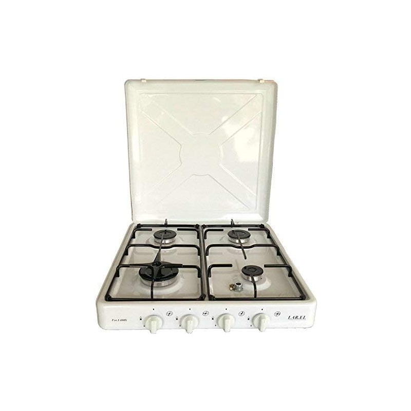 OUTLET LAREL O-L400S FORNELLO DA CAMPEGGIO 4 FUOCHI A GAS BIANCO - CON DIFETTI