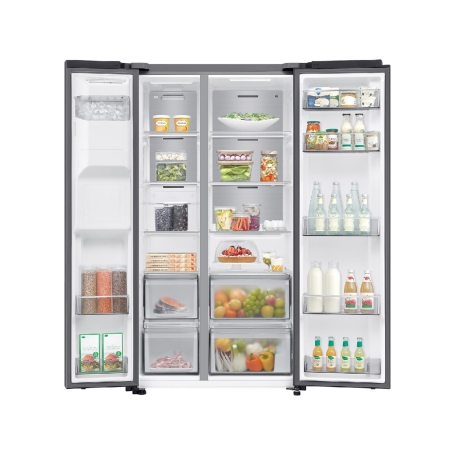 interno del Frigorifero Side by Side Samsung RS70F64KDF/EF , 640 litri
