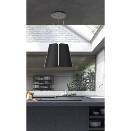 FABER BEAT BK MATT F45/2 CAPPA A ISOLA FILTRANTE 43CM CLASSE A NERO - 345.0612.337