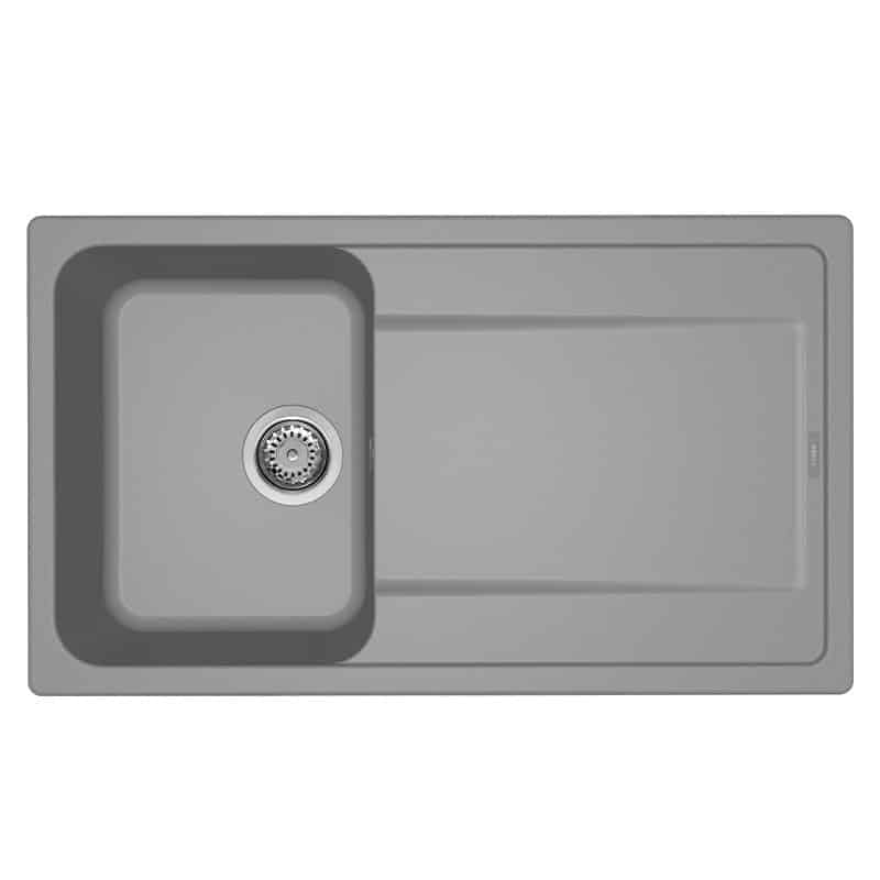 ELLECI LG240048 LAVELLO 86X50CM 1 VASCA CON GOCCIOLATOIO REVERSIBILE IN GRANITEK CEMENTO