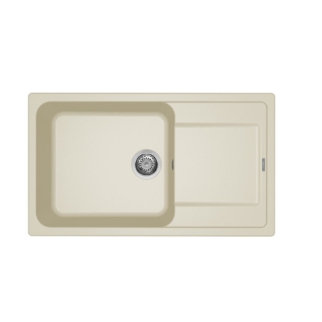 ELLECI LG241062 LAVELLO 86X50 1 VASCA CON GOCCIOLATOIO REVERSIBILE GRANITEK BIANCO ANTICO