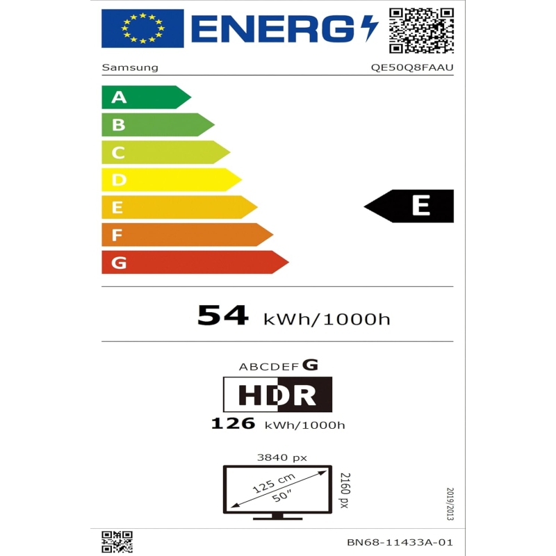 Samsung Tv Qled 50'' QE50Q8FAAUXZT Uhd 4K Smart...