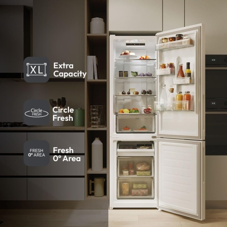 CANDY CNCQ2T518EC FRIGORIFERO COMBINATO 279LT NO FROST CLASSE E CREMA