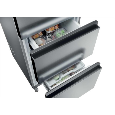 HAIER HTR3518ENMX FRIGORIFERO COMBINATO 303LT NO FROST CLASSE E INOX