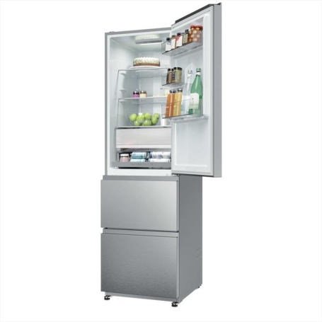 HAIER HTR3518ENMX FRIGORIFERO COMBINATO 303LT NO FROST CLASSE E INOX