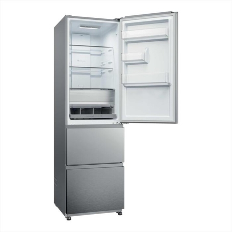 HAIER HTR3518ENMX FRIGORIFERO COMBINATO 303LT NO FROST CLASSE E INOX