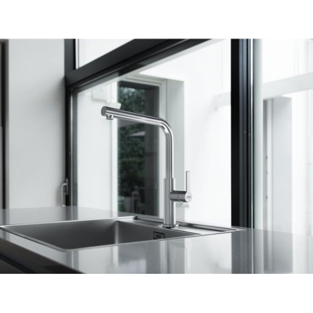 Franke MARIS SLIM L Miscelatore Canna Girevole Cromato - 115.0728.390