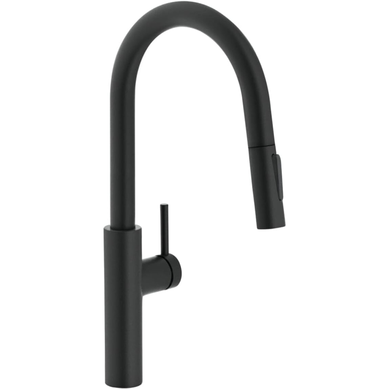 Franke Pescare Slide Miscelatore con Doccetta Estraibile Doppiogetto Nero Matt -115.0575.968