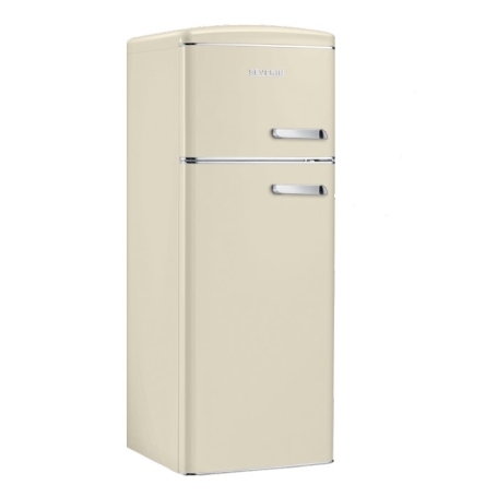SEVERIN RKG 8903 FRIGORIFERO DOPPIA PORTA RETRO' 208LT CLASSE E CERNIERA A SINISTRA - CREMA