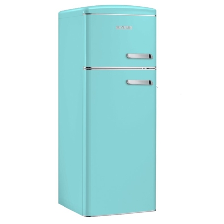 SEVERIN RKG 8904 FRIGORIFERO DOPPIA PORTA LINEA RETRO' 208 LT CERNIERA A SINISTRA CLASSE E COLORE TURCHESE - RKG8934