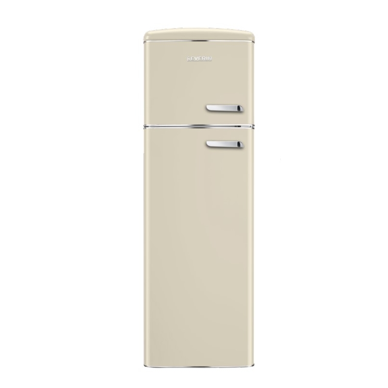 SEVERIN RKG 8992 FRIGORIFERO COMBINATO LINEA RETRO' 246LT CERNIERE A SINISTRA CLASSE D COLORE CREMA