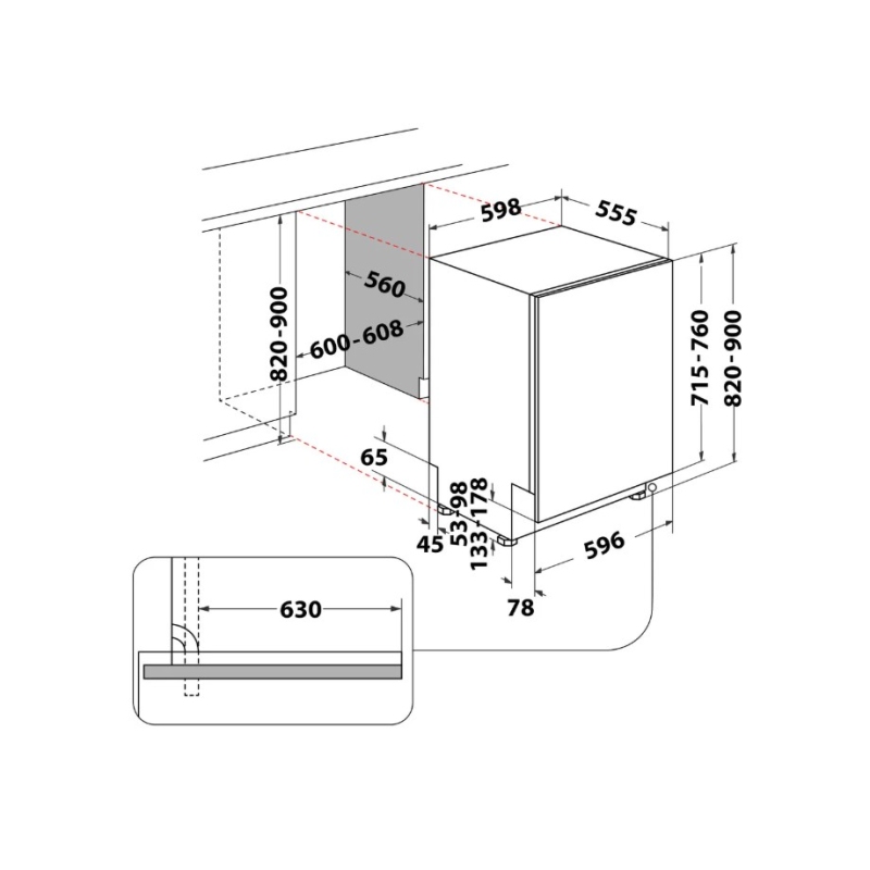 Whirlpool WH7IA15AM6L0 Lavastoviglie da Incasso...