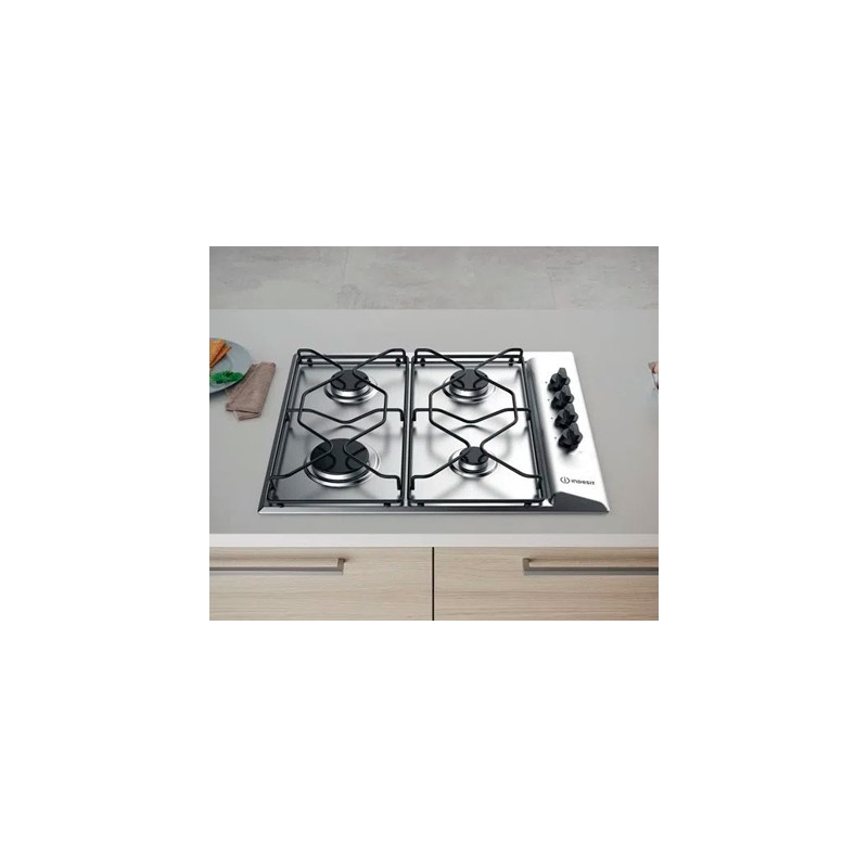 Piano cottura 60cm indesit PAA642IX/IWE/1, incassato in cucina