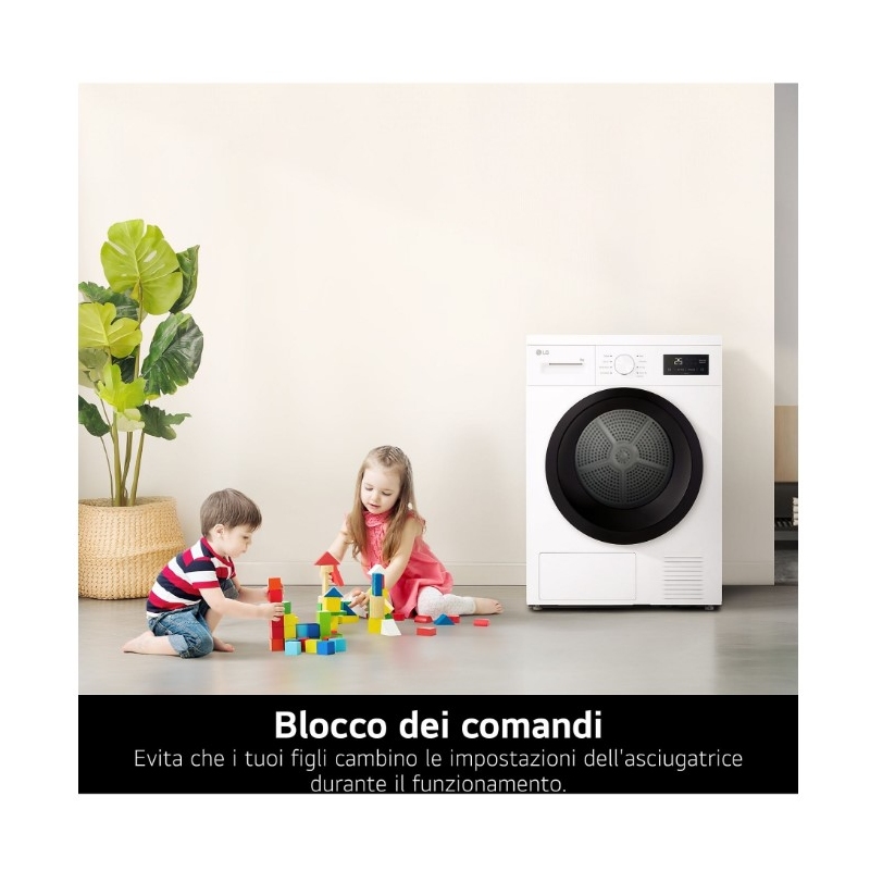 Lg RNA1008NWK Asciugatrice 8Kg, Pompa di...