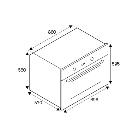 schema incasso del Forno Elettrico da Incasso La Germania F969LAGEKXT