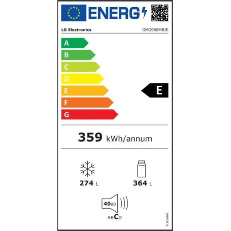 LG GMG960MBJE FRIGORIFERO 4 PORTE INSTAVIEW 638LT NO FROST WIFI CLASSE E INOX