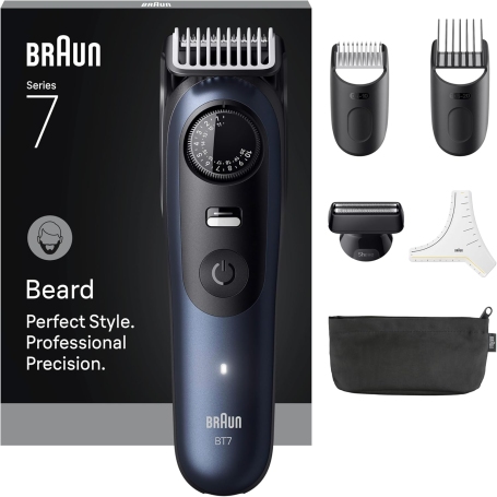BRAUN BT7520 REGOLABARBA SERIES 7 RICARICABILE 40 LIVELLI DI TAGLIO