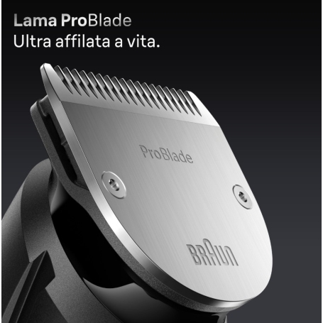 BRAUN BT7520 REGOLABARBA SERIES 7 RICARICABILE 40 LIVELLI DI TAGLIO