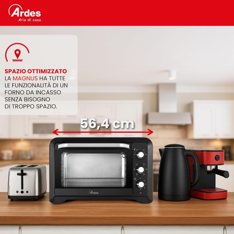 ARDES AR6245PB FORNETTO ELETTRICO VENTILATO 45...