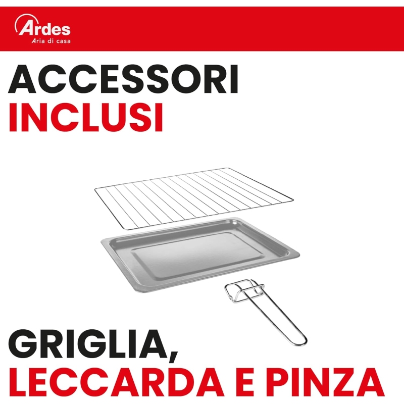 ARDES AR6245PB FORNETTO ELETTRICO VENTILATO 45...