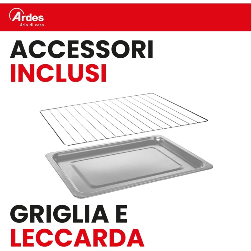 ARDES AR6264PB FORNETTO ELETTRICO VENTILATO 64...