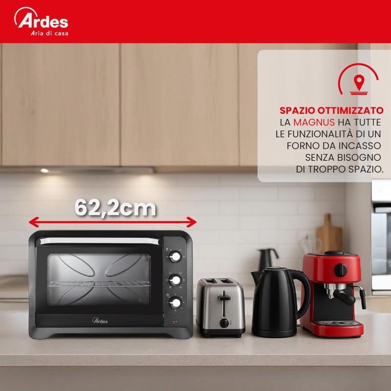 ARDES AR6264PB FORNETTO ELETTRICO VENTILATO 64...