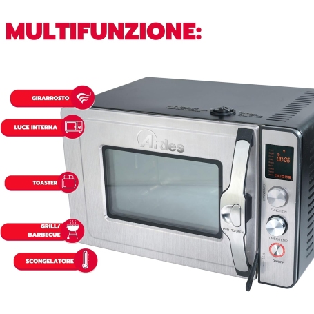 Ardes Carlomagno Fornetto a pressione 30 Lt, Girarrosto - AR6430PR