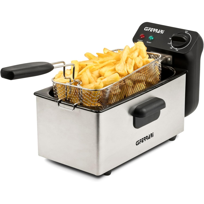 Friggitrice ad Olio 3Lt G3 Ferrari G10203 , con patatine all' interno