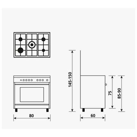 schema incasso Glem Gas SA865VI schema incasso Glem Gas SA865VI