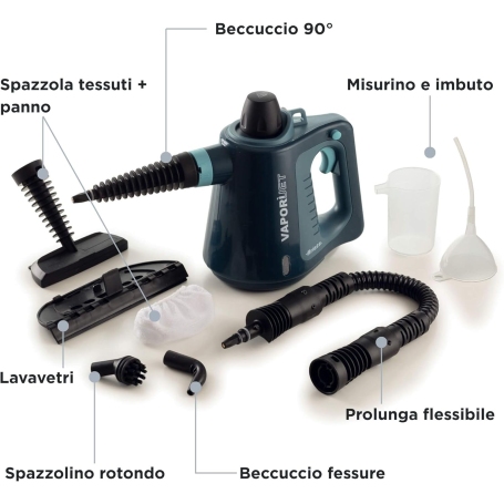 Ariete Vaporì Jet Pistola a Vapore con Accessori - 4137/03