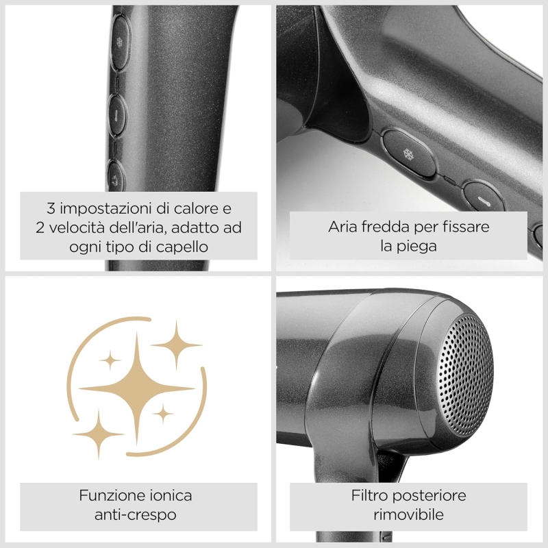 BABYLISS D6200DE ASCIUGACAPELLI DIGITALE