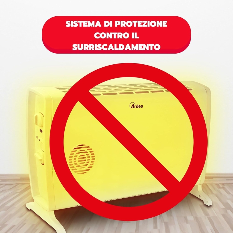 ARDES SMOOTHY TIME TERMOCONVETTORE ELETTRICO...