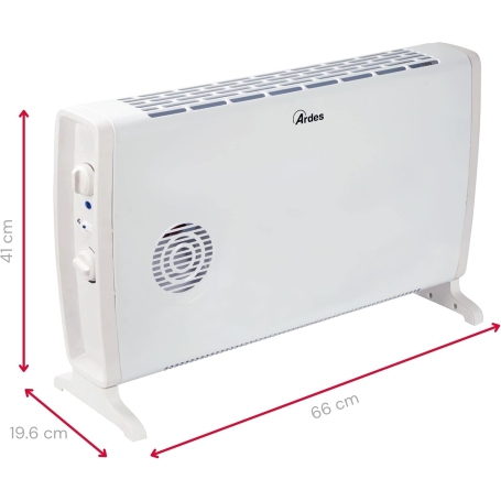ARDES SMOOTHY TIME TERMOCONVETTORE ELETTRICO 2000W 3 LIVELLI DI POTENZA - AR4C05T