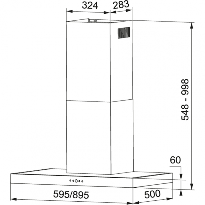 OUTLET FRANKE TIBER 60 XS CAPPA ASPIRANTE A...