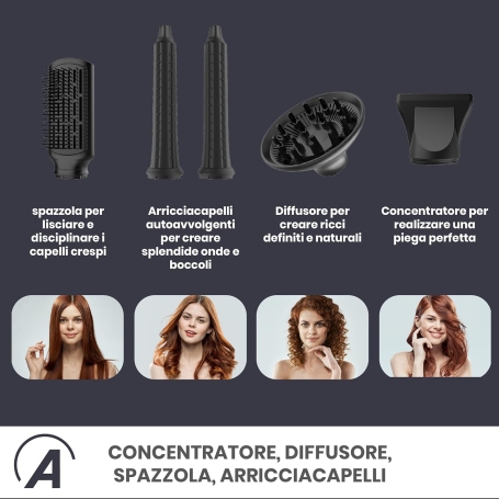 ARDES ESTYLIA ARPHON03 Styler e Asciugacapelli 3 in 1 -  ARDPHON03